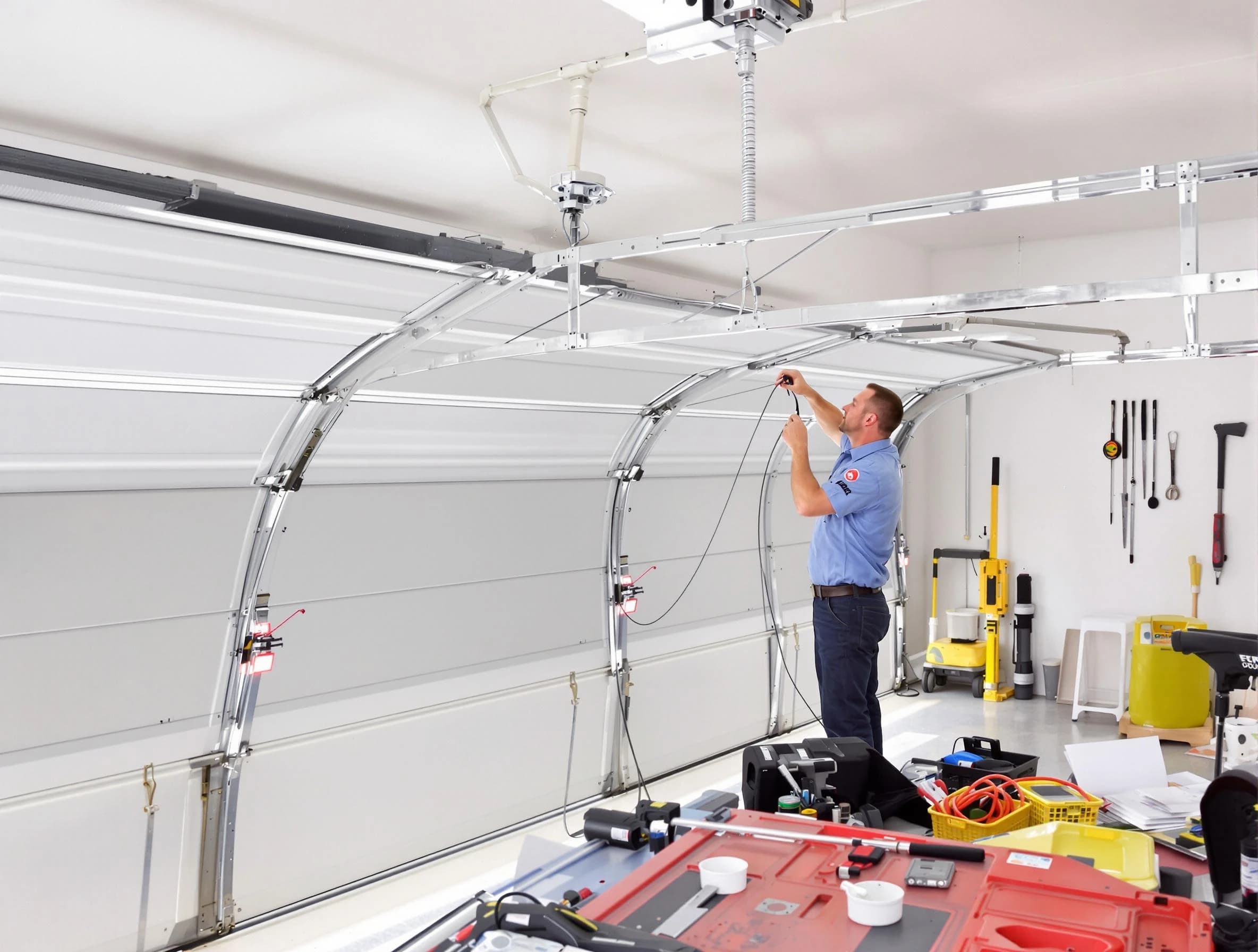 Garage door cable repair service by Dedham Garage Door Repair in Dedham