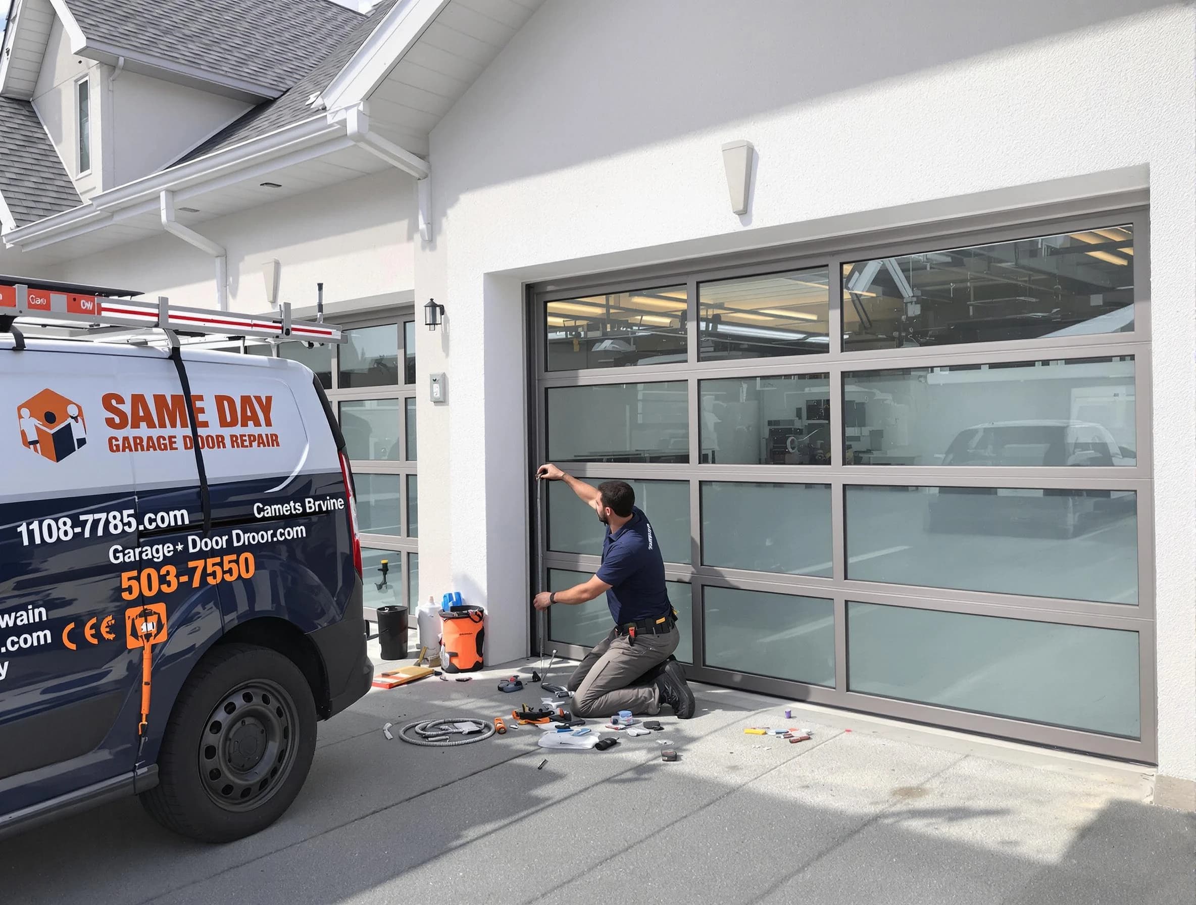 Same-day garage door repair service by Dedham Garage Door Repair in Dedham