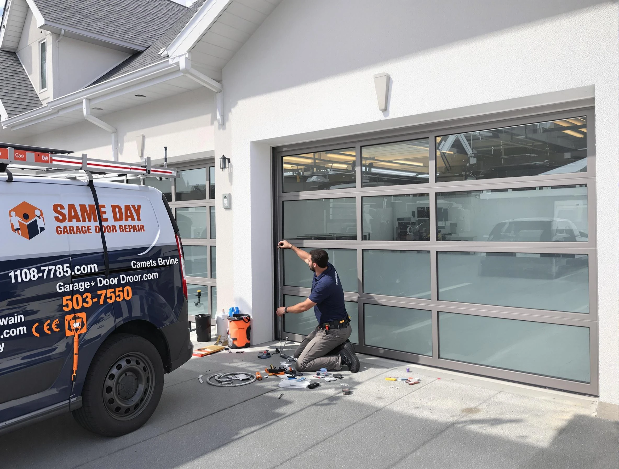 Same-day garage door repair service by Dedham Garage Door Repair in Dedham